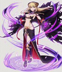 1girl aiz_wallenstein demon_girl dungeon_ni_deai_wo_motomeru_no_wa_machigatteiru_darou_ka groin highres horns navel tagme