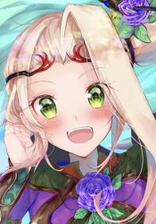Rule 34 | 1girl, blonde hair, green eyes, kid icarus, kid icarus uprising, nemu (ut kakinotane), nintendo, solo, viridi