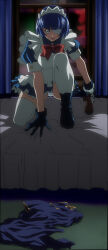 00s 1girl absurdres blue_hair breasts highres ikkitousen ikkitousen_dragon_destiny large_breasts panties ryomou_shimei stitched third-party_edit underwear