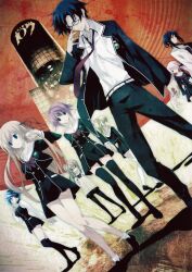 1boy 6+girls absurdres arimura_hinae arm_behind_back artist_request bag belt black_dress black_eyes black_hair black_jacket black_skirt black_socks black_thighhighs blonde_hair blue_eyes blue_hair bow bowtie brand_name_imitation brown_hair building buttons chaos;child chest_bow collarbone cropped_jacket day double-breasted dress ears_visible_through_hair floating_hair floating_neckwear full_body glasses hair_between_eyes hair_ribbon hand_in_own_hair hekiho_academy hekiho_academy_school_uniform highres jacket kazuki_hana kneehighs kunosato_mio kurusu_nono lab_coat lapels leg_up long_hair long_sleeves looking_back looking_to_the_side minamisawa_senri miniskirt miyashiro_takuru multiple_girls necktie notched_lapels official_art onoe_serika orange_hair outdoors pantyhose pink_hair ponytail purple_eyes red_bow red_bowtie red_eyes red_hair red_necktie red_ribbon ribbon sailor_collar sasaki_mutsumi school_emblem school_uniform shibuya_(tokyo) shibuya_109 shirt short_dress short_hair side_ponytail sidelocks skirt socks standing sweater thighhighs third-party_edit tokyo_(city) twintails very_long_hair white_belt white_ribbon white_sailor_collar white_shirt white_socks white_thighhighs yamazoe_uki zettai_ryouiki