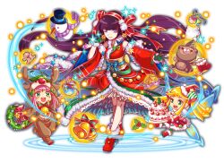 3girls alternate_hair_ornament animal_costume anime_coloring ankle_boots antlers aqua_outline aqua_ribbon aqua_wings artist_request bare_arms bare_legs bare_shoulders beads bell blue_bow blunt_bangs blunt_sidelocks blush boots bow bowtie brown_sleeve_cuffs brown_sleeves buttons cake carrot character_request christmas christmas_ornaments christmas_stocking christmas_tree_ornament christmas_wreath closed_mouth collar colored_shoe_soles crash_fever crossed_legs detached_collar detached_sleeves diagonal-striped_clothes diagonal-striped_headwear dot_nose double_horizontal_stripe double_vertical_stripe dress earrings eyelashes eyes_over_blush facial_mark fairy fairy_wings floating floating_hair floating_object food fruit full_body furisode_sleeves game_cg gingerbread_man gloves gradient_hair green_bow green_eyes green_gloves green_pants green_sash green_stripes hair_ornament hairband happy hat hat_ornament hexagram high_heel_boots high_heels himiko_(crash_fever) holding holding_plate holding_wreath horns japanese_clothes jewelry kimono lace lace-trimmed_kimono lace_trim layered_clothes leaf leaf_on_head long_hair long_sleeves looking_at_food looking_at_object looking_at_viewer mark_under_eye mistletoe multicolored_hair multiple_girls neck_bell number_print numbered obi obiage obijime official_alternate_hair_ornament official_art open_hand open_mouth orange_outline orange_stripes ornate_clothes outline outstretched_arm outstretched_hand pants party_hat pink_hair pink_lips pink_ribbon pinstripe_bow pinstripe_pattern plate pom_pom_(clothes) pom_pom_hair_ornament print_kimono print_sleeves puffy-trimmed_dress puffy-trimmed_footwear puffy-trimmed_gloves puffy-trimmed_hat puffy-trimmed_kimono puffy-trimmed_sleeves puffy_collar purple_eyes purple_hair red_bow red_bowtie red_dress red_footwear red_gloves red_hairband red_kimono red_nose red_outline red_ribbon red_sleeves reindeer_antlers reindeer_costume ribbon ribbon-trimmed_sleeves ribbon_trim santa_boots santa_costume santa_dress sash scarf see-through_wings sidelocks sleeve_cuffs sleeveless sleeveless_kimono smile snowman sparkle square square_print standing star_(symbol) star_earrings star_hat_ornament star_ornament strapless strapless_dress strawberry striped_clothes striped_pants striped_sash striped_scarf stuffed_animal stuffed_toy tachi-e teddy_bear teeth third-party_source three-quarter_sleeves tink_(crash_fever) tongue transparent_background twintails two-sided_sleeves upper_teeth_only vertical-striped_clothes vertical-striped_pants vertical-striped_scarf very_long_hair walking white_collar white_stripes wide_sleeves wings wreath yellow_sash yellow_stripes yellow_trim