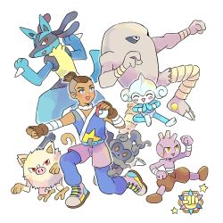 adapted_costume avatar:_the_last_airbender avatar_legends creatures_(company) crossover dark-skinned_male dark_skin game_freak gen_1_pokemon gen_2_pokemon gen_3_pokemon gen_4_pokemon gen_7_pokemon hitmonlee legendary_pokemon lucario mankey marshadow marshadow_(gloom) meditite mojgon mythical_pokemon nintendo poke_ball poke_ball_(basic) pokemon pokemon_(creature) sokka tyrogue