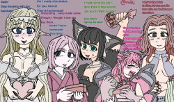 Rule 34 | annette (isekai shikkaku), comic, esche (isekai shikkaku), isekai shikkaku, sacchan (isekai shikkaku), solulu, solulu (isekai shikkaku), tama (isekai shikkaku), valentine&#039;s, valentine chocolate