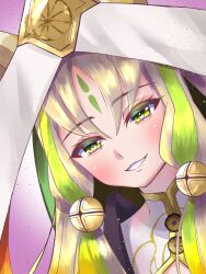 1girl absurdres animal_ears arahime_the_manifested_mikanko bell blush duel_monster facial_mark forehead_mark fox_ears fox_girl green_eyes grey_hair hair_bell hair_ornament highres hu-li_the_jewel_mikanko juubun_maeda long_hair looking_at_viewer open_mouth smile solo yu-gi-oh! score:0 rating:sensitive Rule 34 | 1girl, absurdres, animal ears, arahime the manifested mikanko, bell, blush, duel monster, facial mark, forehead mark, fox ears, fox girl, green eyes, grey hair, hair bell, hair ornament, highres, hu-li the jewel mikanko, juubun maeda, long hair, looking at viewer, open mouth, smile, solo, yu-gi-oh!