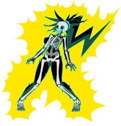 Rule 34 | 1girl, accident, accidental exposure, armpits, barefoot, black mask, breasts, capcom, collarbone, completely nude, delinquent, electricity, electrocution, eyelashes, feet, female focus, full body, groin, highres, himezaki aoi, humiliation, justice gakuen, legs, long hair, mask, medium breasts, moero! justice gakuen, mouth mask, neck, nipples, nude, parted bangs, pigeon-toed, ponytail, purple eyes, pussy, red hair, see-through silhouette, shiny skin, sidelocks, skeleton, spiked hair, thighs, tiptoes, toes, transparent background, very long hair, x-ray, zappy pappy