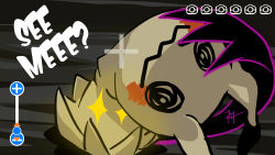 Rule 34 | @ @, commentary, commentary typo, english commentary, english text, gameplay mechanics, gen 7 pokemon, harlequinwaffles, highres, looking at viewer, mimikyu, nintendo, no humans, outline, poke finder, pokemon, pokemon (creature), pokemon focus, pokemon sm, signature, solo, sparkle, user interface