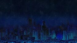 a_date_with_death atmospheric_perspective blue_theme city_lights cityscape dark highres night night_sky no_humans non-web_source official_art scenery sky