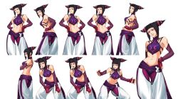 1girl artist_request capcom han_juri navel smite street_fighter tagme