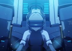 1girl bare_shoulders black_gloves black_leotard blonde_hair blue_archive blue_eyes closed_mouth elbow_gloves game_cg gloves head-mounted_display highres leotard looking_at_viewer maid_headdress mecha_pilot_suit non-web_source official_alternate_costume official_art solo toki_(abi-eshuh)_(blue_archive) toki_(blue_archive) upper_body