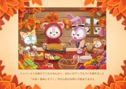 3boys 3girls animal_ears animification bear bear_boy bear_ears duffy_and_friends duffy_the_disney_bear furry furry_female gelatoni green_fur highres looking_at_viewer mickey_mouse minnie_mouse multiple_boys multiple_girls rabbit_ears rabbit_girl shelliemay shirt smile stellalou stuffed_animal stuffed_toy takatmaorange