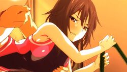 10s 1boy 1girl 2017 animated animated_gif arm_support black_hair blush breasts censored clothing_aside competition_swimsuit grabbing_another&#039;s_breast groping hetero ikoma_yui indoors leg_hold leg_up mosaic_censoring one-piece_swimsuit pussy pussy_juice rape sex short_hair spread_legs standing sunset swimsuit swimsuit_aside tagme toriko_no_(series) toriko_no_kusari urushibata_takeshi vaginal