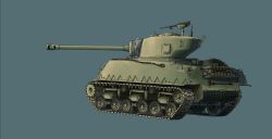artist_request axe ballpoint_pen_(medium) blue_background caterpillar_tracks commentary_request gun highres lineart m4_sherman m4a3e8 machine_gun military military_vehicle motor_vehicle no_humans original pen_(medium) tank traditional_media vehicle_focus weapon world_war_ii