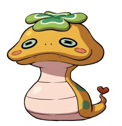 full_body looking_at_viewer no_humans official_art simple_background solo third-party_source tsuchinoko_(youkai_watch) white_background youkai_(youkai_watch) youkai_watch