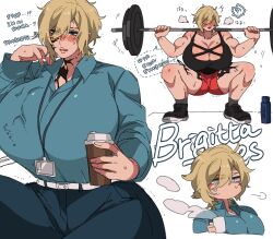 Rule 34 | exercising, highres, mature female, muscular, muscular female, office lady, picco, tagme, venom (marvel), weightlifting
