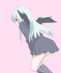 00s bad_id bad_pixiv_id black_wings ica rozen_maiden school_uniform serafuku skirt socks solo suigintou wings