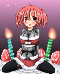 1girl ahoge animated animated_gif arm_tattoo blush bouncing_breasts breasts candle chest_tattoo cowgirl_position cream dragon dragon_tattoo eyebrows female_focus fire flower food fruit full-body_tattoo hair_ornament irezumi looking_at_viewer moaning navel open_mouth original pov riding seiji_(artist) shadow short_hair solo straddling strawberry tattoo tears thighs