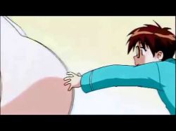 00s 1boy 2girls andou_mahoro android animated animated_gif aqua_pajamas bare_shoulders black_panties breasts brown_hair bursting_breasts cleavage fingernails gigantic_breasts glasses grabbing_another&#039;s_breast gradient_background green_pajamas groping hair_bun head_tilt hip_focus knees legs legs_up lingerie lying mahoromatic midriff misato_suguru multiple_girls nail_(hardware) navel nightgown no_bra on_back open_mouth pajamas panties shikijou_saori short_hair short_sleeves sidelocks single_hair_bun sitting teacher teeth tongue underwear wariza