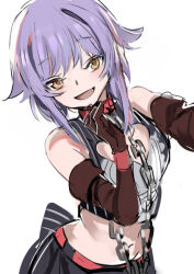 Rule 34 | 1girl, black bow, bow, brown gloves, chain, gloves, idolmaster, idolmaster cinderella girls, idolmaster cinderella girls starlight stage, koshimizu sachiko, long hair, purple hair, ran (bukeranwu), smile, solo
