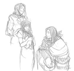 1boy 2girls ace_attorney capcom ema_skye greyscale jake_marshall lana_skye monochrome multiple_girls
