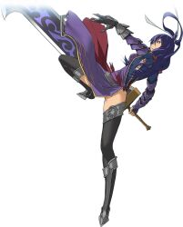1girl breasts enami_katsumi medium_breasts official_art rixia_mao sword tagme weapon