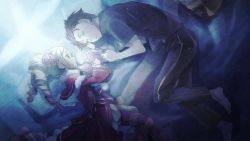 Rule 34 | 1boy, 1girl, age difference, bad id, bad pixiv id, beatrice (re:zero), black hair, blonde hair, capelet, crown, dress, drill hair, frilled dress, frills, fur trim, hair slicked back, hand on another&#039;s face, harusabin, long hair, long sleeves, lying, mini crown, natsuki subaru, on side, pantyhose, re:zero kara hajimeru isekai seikatsu, ribbon, short hair, short sleeves, sleeping, teenage boy and younger girl, twin drills