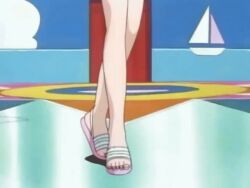 1990s_(style) 1997 1girl animated animated_gif bikini breasts competition_swimsuit contrapposto female_focus green_eyes lowres misty_(pokemon) navel nintendo one-piece_swimsuit orange_hair outdoors palm_tree petite pokemon pokemon_(anime) pokemon_(classic_anime) pokemon_ep018 red_bikini retro_artstyle side_ponytail small_breasts solo sunlight swimsuit tagme talking tree