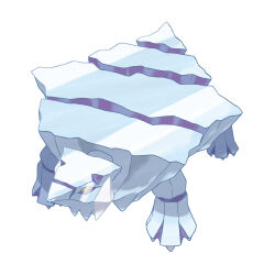 artist_request avalugg closed_mouth colored_sclera from_above full_body gen_6_pokemon nintendo no_humans official_art pokemon pokemon_(creature) pokemon_focus pokemon_xy purple_sclera simple_background solo third-party_source white_background yellow_eyes