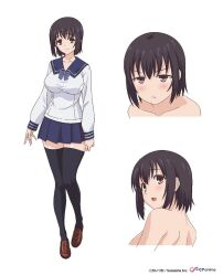 Rule 34 | 1girl, kotone shirakawa, official art, overflow (anime), reference sheet