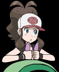 1boy 1girl animal animated animated_gif baseball_cap bestiality black_background blue_eyes blush brown_hair creatures_(company) double_handjob double_penis female_focus game_freak gen_5_pokemon handjob hat hilda_(pokemon) interspecies handjob long_hair looking_afar nintendo penis pokemon pokemon_bw serperior simple_background solo_focus sweat sweatdrop very_long_hair w.t.dinner