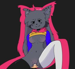 animal_ears blush breasts cat cat_ears cat_girl clothes_lift colored_skin cum cum_in_pussy europaeris eyelashes freckles friday_night_funkin&#039; furry furry_female gender_request genderswap genderswap grey_hair grey_skin hetero highres hood hoodie hoodie_lift kapi long_hair messy_hair missionary navel nipples nude paperkitty thick_thighs thighhighs thighs wet