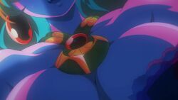 Rule 34 | 1boy, 1girl, animated, anime screenshot, bed, blank eyes, blonde hair, blush, boy on top, bra, bracelet, breasts, breathing, brown hair, cleavage, collarbone, earrings, goa (kizetsu yuusha), green eyes, heavy breathing, highres, jewelry, kizetsu yuusha to ansatsu hime, large breasts, long hair, multiple bracelets, necklace, on bed, scar, scar on face, sound, sweat, tagme, toto (kizetsu yuusha), underwear, video, yellow eyes