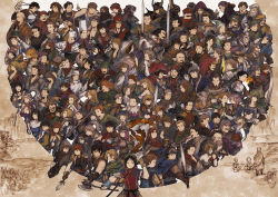 6+boys 6+girls absolutely_everyone adjusting_eyewear ain_gide alen_(suikoden) anji_(suikoden) antonio_(suikoden) apple_(suikoden) armor axe back bald bandana barbarossa_rugner bare_shoulders beads beard beret between_fingers black_(suikoden) black_hair blackman_(suikoden) blonde_hair blouse blue_eyes blue_hair blue_hat blunt_bangs bob_cut book braid brother_and_sister brown_eyes brown_hair camille_(suikoden) carrying carrying_under_arm chapman_(suikoden) chef cleo cleo_(suikoden) clive_(suikoden) collared_shirt covered_mouth crowley_(suikoden) dress dwarf_elder_(suikoden) eikei_(suikoden) eileen_(suikoden) elf_elder_(suikoden) esmeralda_(suikoden) everyone facial_hair fake_horns father_and_daughter father_and_son flik_(suikoden) flower flower_over_mouth frown fu_su_lu fukien_(suikoden) fuma_(suikoden) futch futch_(suikoden) gaspar_(suikoden) gen_(suikoden) gensou_suikoden gensou_suikoden_i georg_prime georges_(suikoden) giovanni_(suikoden) glasses gloves grady_(suikoden) green_hat gremio_(suikoden) grenseal_(suikoden) griffith_(suikoden) hachimaki hair_between_eyes hair_bun hair_slicked_back halterneck hand_on_own_head hanzo_(suikoden) hat hat_tip head_wings headband hellion_(suikoden) helmet high_ponytail highres holding holding_hands holding_sword holding_weapon horned_helmet horns hugo_(suikoden_i) humphrey_mintz interlocked_fingers ivanov_(suikoden) jabba_(suikoden) jeane_(suikoden) jewelry joshua_levenheit juppo_(suikoden) kage_(suikoden) kai_(suikoden) kamandol_(suikoden) kanaan_(suikoden) kanak_(suikoden) kasim_hazil kasios_(suikoden) kasumi_(suikoden) kessler_(suikoden) kilawher_schulen kimberley_(suikoden) kirke_(suikoden) kirkis_(suikoden) konami kraze_miles kreutz_(suikoden) krin_(krinnin) kun_to kuromimi_(suikoden) kwanda_rosman ledon_(suikoden) leknaat leon_silverberg leonardo_(suikoden) lepant_(suikoden) lester_(suikoden) liukan_(suikoden) long_hair lorelai_(suikoden) lotte_(suikoden) low_ponytail luc_(suikoden) maas_(suikoden) mace_(suikoden) maeka_(kumaekake) marco_(suikoden) marie_(suikoden) mathiu_silverberg maxmillian_(suikoden) md5_mismatch meese_(suikoden) meg_(suikoden) melodye_(suikoden) milia_(suikoden) milich_oppenheimer mina_(suikoden) moose_(suikoden) morgan_(suikoden) mose_(suikoden) multi-tied_hair multiple_boys multiple_girls mustache necklace neclord_(suikoden) nejiri_hachimaki odessa_silverberg one_eye_covered onil_(suikoden) opaque_glasses orange_hat overalls own_hands_together pahn_(suikoden) paint_palette pauldrons pesmerga_(suikoden) pointy_ears pointy_nose polearm ponytail prayer_beads qlon_(suikoden) quincy_(suikoden) red_hair red_hat remembering rock_(suikoden) ronnie_bell round_eyewear rubi_(suikoden) sanchez_(suikoden) sancho_(suikoden) sansuke_(suikoden) sarah_(suikoden_i) scar scar_across_eye scar_on_face sergei_(suikoden) sheena_(suikoden) shirt short_hair shoulder_armor siblings single_hair_bun sisters skin_tight sonya_schulen spear stallion_(suikoden) star_dragon_sword sword sydonia_(suikoden) sylvina_(suikoden) tabard taggart_(suikoden) tai_ho ted ted_(suikoden) templeton_(suikoden) tengaar tengaar_(suikoden) teo_mcdohl tesla_(suikoden) tir_mcdohl top_hat topknot twin_braids v valeria_(suikoden) varkas_(suikoden) viki viki_(suikoden) viktor_(suikoden) vincent_de_boule warren_(suikoden) weapon white_hat white_shirt window_(suikoden) windy_(suikoden) wings yam_koo yellow_hat yuber_(suikoden) zen_(suikoden) zorak_(suikoden)
