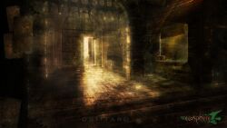 dsittaro highres indoors no_humans original portcullis scenery wooden_door