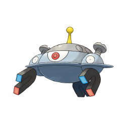 antennae full_body gen_4_pokemon magnet magnezone nintendo no_humans official_art pokemon pokemon_(creature) pokemon_dppt pokemon_focus red_eyes screw simple_background solo sugimori_ken third-party_source third_eye white_background