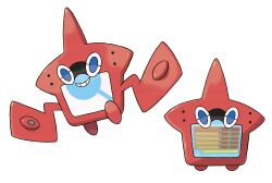 Rule 34 | absurdres, artist request, blue eyes, full body, gen 4 pokemon, highres, multiple views, nintendo, official art, poke ball symbol, pokedex, pokemon, pokemon (creature), pokemon focus, pokemon sm, rotom, rotom dex, smile, solo, teeth, third-party source, transparent background