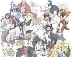 Rule 34 | 6+boys, 6+girls, absurdres, antennae, black pants, black wings, bleach, blonde hair, blue eyes, blue hair, braid, breasts, character request, choso (jujutsu kaisen), conis, copyright request, cu chulainn (caster) (fate), cu chulainn (fate), cu chulainn alter (fate), daybit sem void, dianna soreil, eyepatch, facial mark, fate/grand order, fate (series), fingernails, ghost in the shell, green kimono, grimmjow jaegerjaquez, gundam, hair over one eye, hair tubes, highres, holding, holding hands, holding staff, holding weapon, hole on body, hood, hood down, hood up, horns, japanese clothes, jujutsu kaisen, juliet sleeves, kihel heim, kimono, king (one piece), kurozumi tama, kusajishi yachiru, kusanagi motoko, kusuriuri (shingi) (mononoke), large breasts, long sleeves, mask, medium breasts, mononoke, multiple boys, multiple girls, naruto (series), nnoitra gilga, one piece, orange hair, orange horns, pain (naruto), pants, pink hair, puffy sleeves, ryoumen sukuna (jujutsu kaisen), ryoumen sukuna (true form) (jujutsu kaisen), scar, scar on face, shiso i4, short hair, sideboob, sleeveless, sleeveless kimono, staff, tengen toppa gurren lagann, tezcatlipoca (fate), tongue, tongue out, tongue tattoo, tsukumo yuki (jujutsu kaisen), turn a gundam, uchiha madara, viral (ttgl), weapon, white kimono, white pants, wings, yamato (one piece), zaraki kenpachi