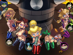 5girls 6+boys angry arms_behind_back bdsm blonde_hair blue_eyes blush bondage bound breasts brown_hair captured castle censored chain chained cum cum_on_body disembodied_penis facial fellatio gag iggy_koopa irrumatio larry_(pokemon) lava lemmy_koopa ludwig_von_koopa mario_(series) morton_koopa_jr. multiple_boys multiple_girls navel new_super_mario_bros._u_deluxe nintendo nipples one_eye_closed oral pauline_(mario) peachette penis penis_on_face penis_on_head princess princess_daisy princess_peach rape rape_dungeon rosalina roy_koopa sex shaxbert shiny_skin signature super_mario_bros._1 super_mario_bros._3 super_mario_galaxy super_mario_land super_mario_odyssey