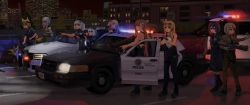 6+girls aa-12 aa-12_(girls&#039;_frontline) absurdres america animal_ears automatic_shotgun bags_under_eyes belt beret black_footwear black_hair blonde_hair blue_coat blue_pants blue_shirt break-action_shotgun brown_hair brown_shirt building bullpup car coat colt_defender_mark_i combat_shotgun copyright_name defender_(girls&#039;_frontline) derringer dodge_(company) dodge_charger dodge_charger_(7th_generation) dog drum_magazine eyewear_on_head ford ford_crown_victoria ford_crown_victoria_(2nd_generation) ford_explorer fp-45_liberator girls&#039;_frontline glock green_pants grey_hair gun hair_ornament handgun hat high-capacity_magazine highres holding holding_gun holding_weapon k9_(dog) kel-tec_ksg ksg_(girls&#039;_frontline) liberator_(girls&#039;_frontline) long_hair long_sleeves los_angeles_county_sheriff&#039;s_department los_angeles_police_department m37_(girls&#039;_frontline) m500_(girls&#039;_frontline) m590_(girls&#039;_frontline) m6_asw_(girls&#039;_frontline) magazine_(weapon) motor_vehicle multiple-barrel_gun multiple_girls necktie night night_sky outdoors pants patch pepper-box pepper-box_shotgun pistol police police_badge police_car prototype_design pump-action_shotgun pump_action road shirt shoes short_hair short_sleeves shotgun six12_(girls&#039;_frontline) sky skyscraper sports_utility_vehicle star_(symbol) star_hair_ornament sunglasses tank_top uingssi united_states utility_belt vertical_forward_grip volley_gun weapon white_hair white_tank_top