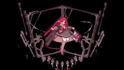 1girl animated arknights black_background floating horns looping_animation nymph_(arknights) pixel_art pointy_ears red_hair sky_kirsche tagme tail thighhighs video white_thighhighs