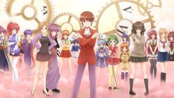 00s 10s 6+girls ai_yori_aoshi amagami asakura_otome bad_id bad_pixiv_id blonde_hair blue_eyes blue_hair broom brown_eyes brown_hair character_request chikage_(sister_princess) clannad comic_party crossover da_capo da_capo_ii dual_wielding fate/stay_night fate_(series) gears green_eyes green_hair grey_eyes handheld_game_console harem highres holding hoshino_yumemi kami_nomi_zo_shiru_sekai kanon katsuragi_keima kimi_ga_nozomu_eien kimi_kiss lisianthus mizusawa_mao multi_(to_heart) multiple_girls nigiriushi octavia_(tears_to_tiara) orange_hair planetarian playstation_portable purple_eyes purple_hair red_eyes red_hair robot_ears sakuraba_aoi sakuya_(sister_princess) school_uniform shuffle! sister_princess sunohara_mei suzumiya_akane takase_mizuki tanamachi_kaoru tears_to_tiara thighhighs to_heart to_heart_(series) touka_(utawarerumono) tsukimiya_ayu unlimited_blade_works_(reality_marble) utawarerumono