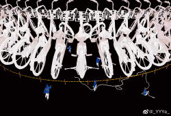 5boys bicycle black_background black_shoes blue_hat blue_sweater brown_hair chinese_commentary commentary_request full_body hat highres male_focus mini_person miniboy multiple_boys original pants shoes short_hair simple_background sweater watermark weibo_watermark white_pants ye_(ran_chiiipye)