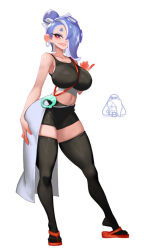 1girl breasts frye_(splatoon) full_body large_breasts little_blood simple_background solo splatoon_(series) splatoon_3 white_background