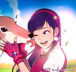 Rule 34 | animal, asamiya athena, deer, hair ornament, idol, long hair, psycho soldier, purple eyes, purple hair, snk, star (symbol), star hair ornament, the king of fighters, the king of fighters &#039;97