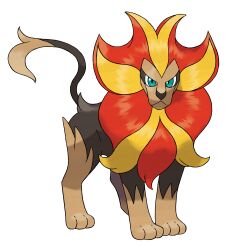 Rule 34 | :&lt;, animal focus, aqua eyes, artist request, closed mouth, full body, gen 6 pokemon, highres, lion, mane, nintendo, no humans, official art, pokemon, pokemon (creature), pokemon focus, pokemon xy, pyroar, pyroar (male), solo, third-party source, transparent background
