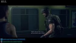 1boy 1girl 3d animated bouncing_breasts breasts breasts_out brown_hair capcom carlos_oliveira defeat english_text finger_in_another&#039;s_mouth fingerless_gloves gloves hetero hvlsfm instant_loss jill_valentine nipples punishment rape resident_evil resident_evil_3:_nemesis resident_evil_3_(remake) sex sex_from_behind short_hair smug sound subtitled tagme video