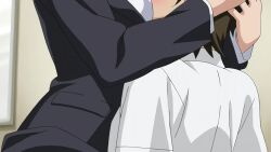 10s 1boy 1girl 2015 animated anus arms_around_neck ass bed blue_hair blush bouncing_breasts breasts brown_pantyhose business_suit censored clothed_sex clothes_lift clothing_aside feet formal_clothes genkaku_cool_na_sensei_ga_aheboteochi! green_eyes hetero indoors interior kazama_rinne kimishima_souma large_breasts large_penis lipstick makeup necktie no_shoes orgasm panties panties_aside panties_under_pantyhose pantyhose penis red_panties sex short_hair skirt skirt_lift sound straddling suit tagme teacher teacher_and_student thighband_pantyhose torn_clothes underwear upright_straddle video