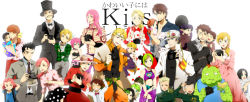 6+boys 6+girls aged_down bad_id bad_pixiv_id battle_tendency bruno_bucciarati caesar_anthonio_zeppeli child closed_eyes diamond_wa_kudakenai diavolo dio_brando donatello_versus double_bun family father_and_daughter father_and_son george_joestar_ii giorno_giovanna green_eyes grin hair_bun higashikata_josuke higashikata_tomoko highres jojo_no_kimyou_na_bouken jonathan_joestar joseph_joestar joseph_joestar_(young) kawajiri_hayato kawajiri_shinobu kira_yoshikage kuujou_holly kuujou_jolyne kuujou_joutarou lisa_lisa long_hair looking_at_viewer mother_and_son multicolored_hair multiple_boys multiple_girls multiple_persona nijimura&#039;s_father nijimura_keicho nijimura_okuyasu open_mouth phantom_blood plaid_clothes plaid_shirt polka_dot polka_dot_hair pompadour rikiel shintp shirt short_hair smile stardust_crusaders stone_ocean stray_cat_(jojo) suzi_q trish_una two-tone_hair ungaro vento_aureo will_anthonio_zeppeli