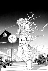 1girl ayanami_rei bandages neon_genesis_evangelion official_art solo stairs tagme tree