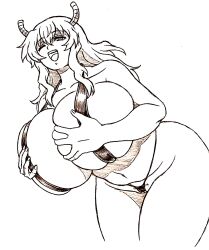 1girl breasts highres huge_breasts kobayashi-san_chi_no_maidragon long_hair lucoa_(maidragon) solo wrato