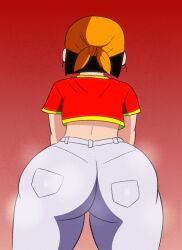 Rule 34 | 1girl, animated, animated gif, ass, ass focus, blakk m.a.t, bouncing ass, dragon ball, dragon ball gt, highres, huge ass, pan (dragon ball), solo